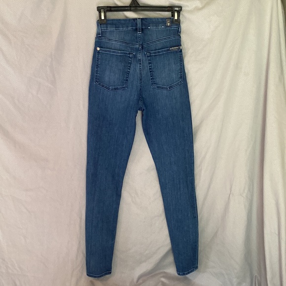 7 For All Mankind Aubrey Skinny Jeans Size 24 - Picture 3 of 16
